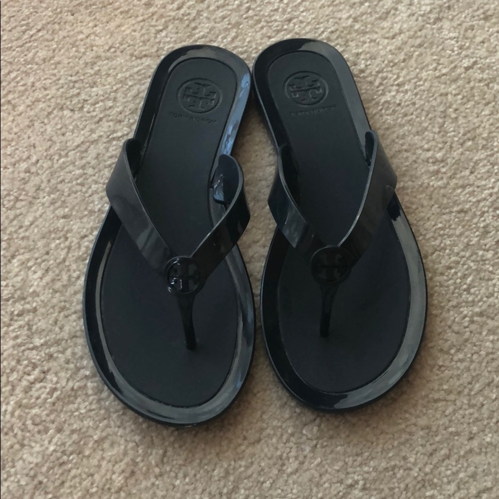 Tory Burch navy rubber sandals